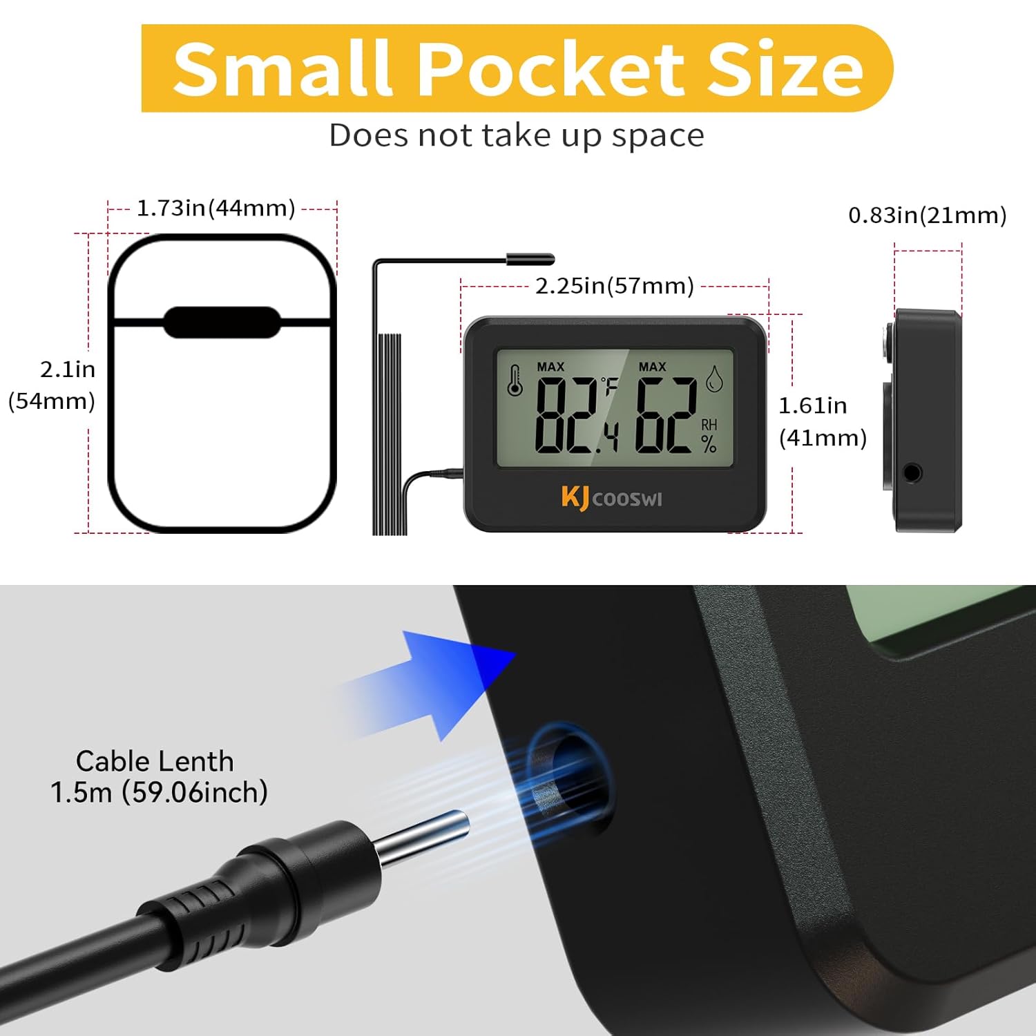 4-Pack Mini Digital Thermomete - đánh giá và giá Digital Hygrometer Probe