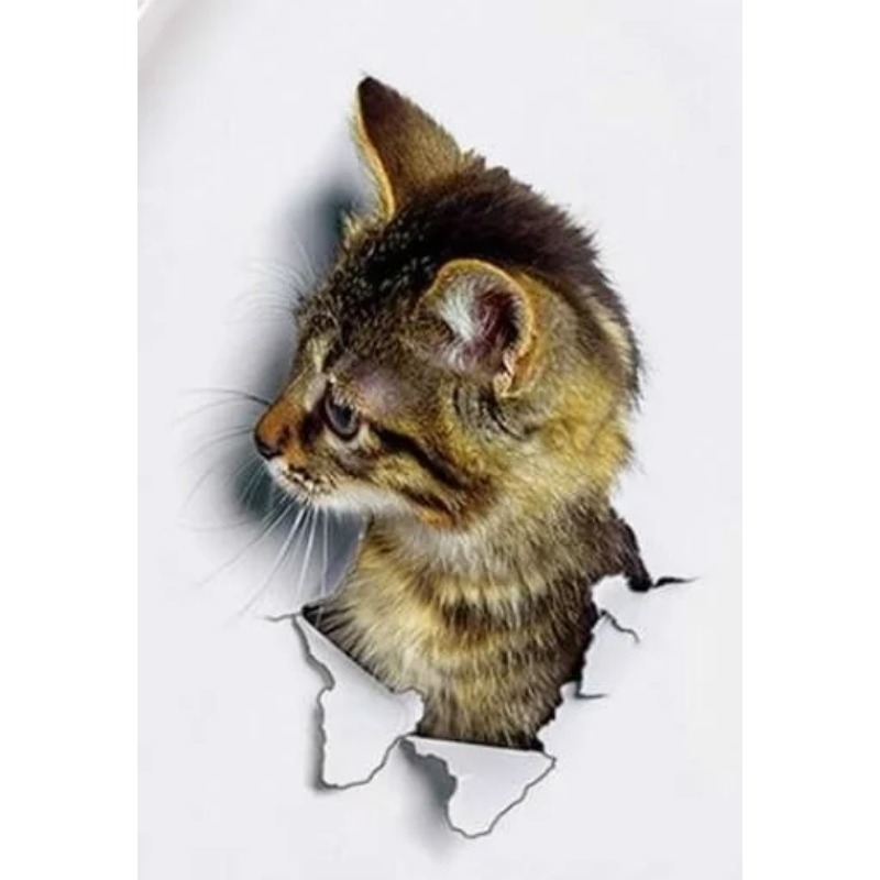 3pcs 3D Cute Cat Self-adhesive - đánh giá và giá Pvc Panel Background