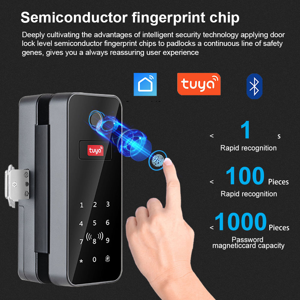 Bluetooth Electronic Glass LOC - đánh giá và giá Glass Door Hinge