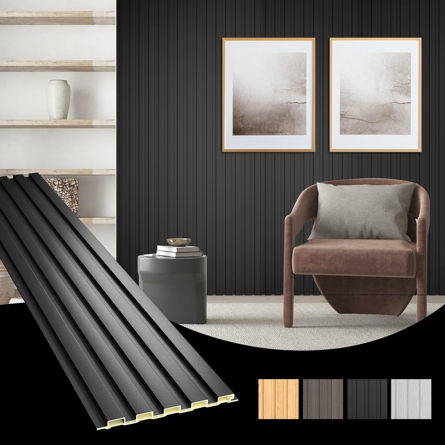 8-Pack 3D Acoustic Wall Panels - đánh giá và giá Pvc Panel Background