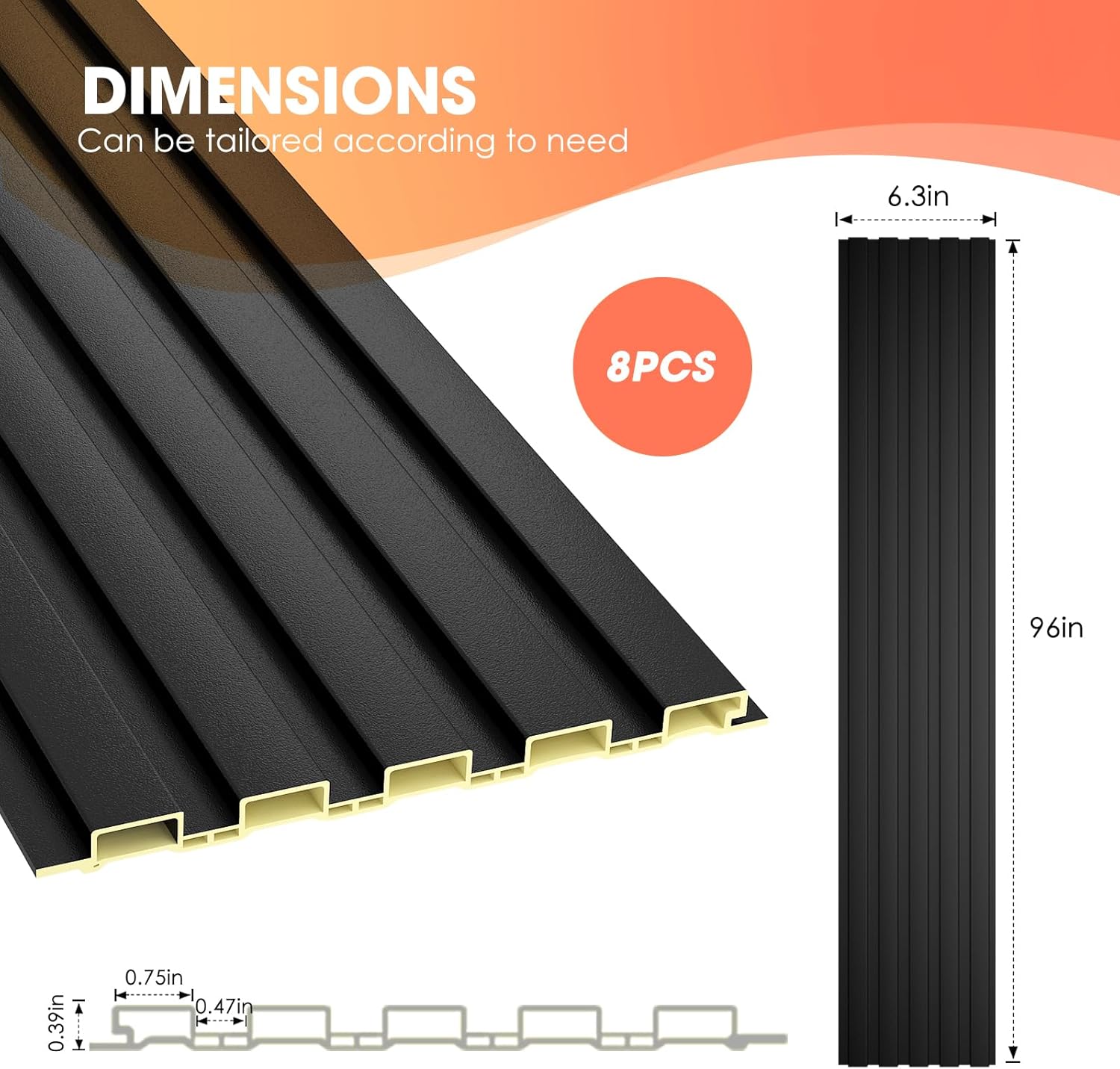 8-Pack 3D Acoustic Wall Panels - đánh giá và giá Pvc Panel Background