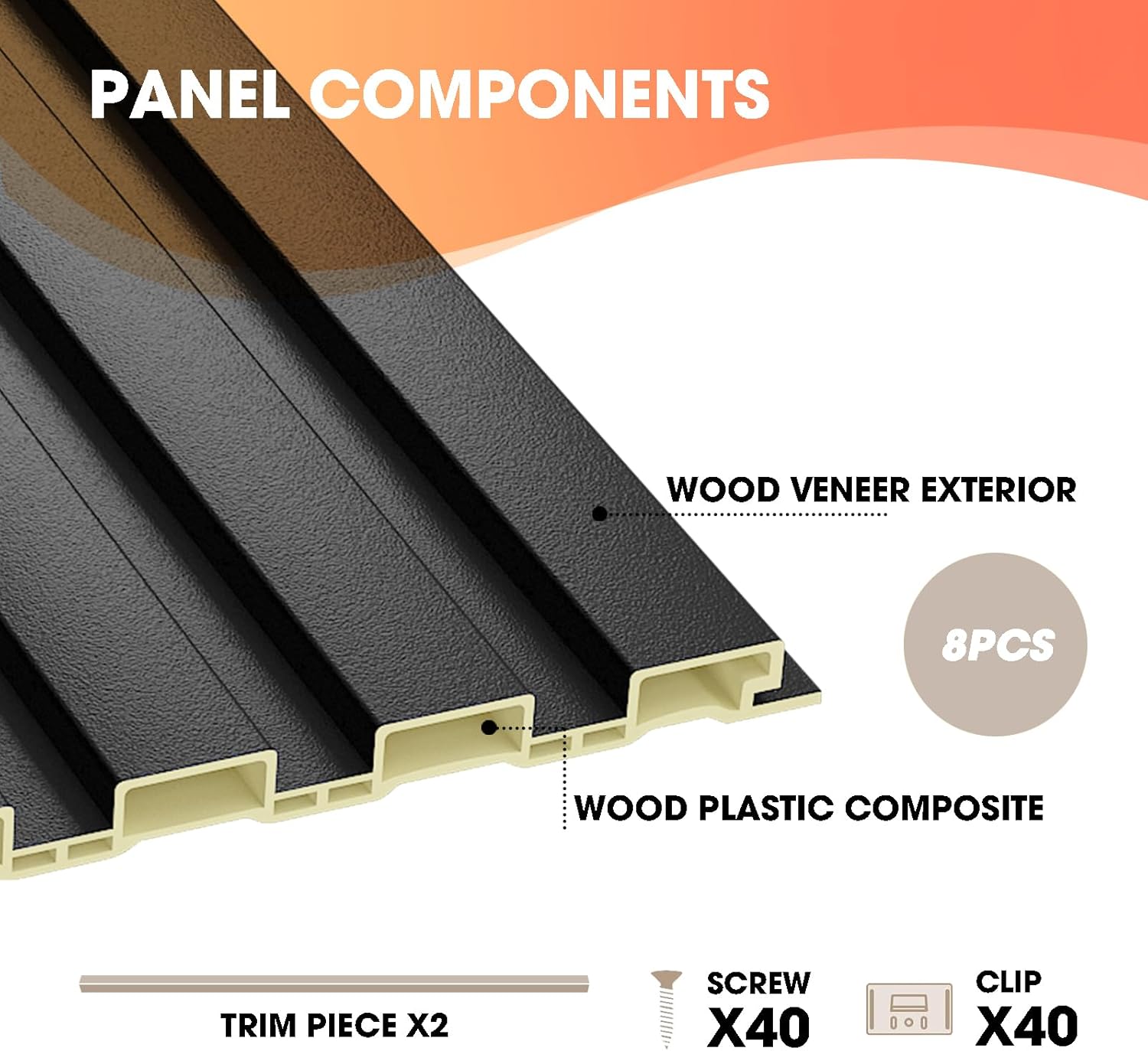 8-Pack 3D Acoustic Wall Panels - đánh giá và giá Pvc Panel Background