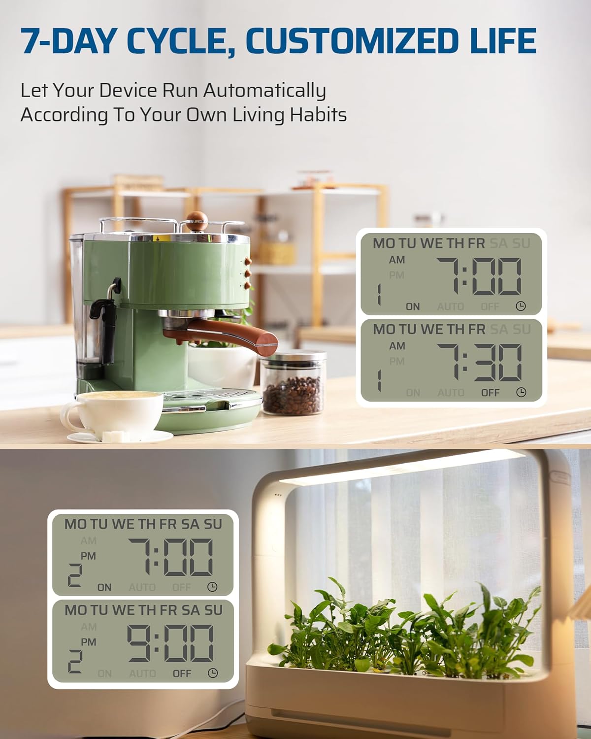 Dual Outlet Digital Timer for  - đánh giá và giá Timer Dual Outlet