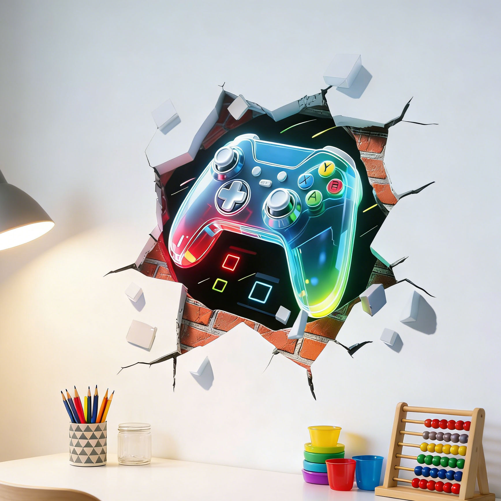 Game Controller Decal for Boys - đánh giá và giá Pvc Panel Background