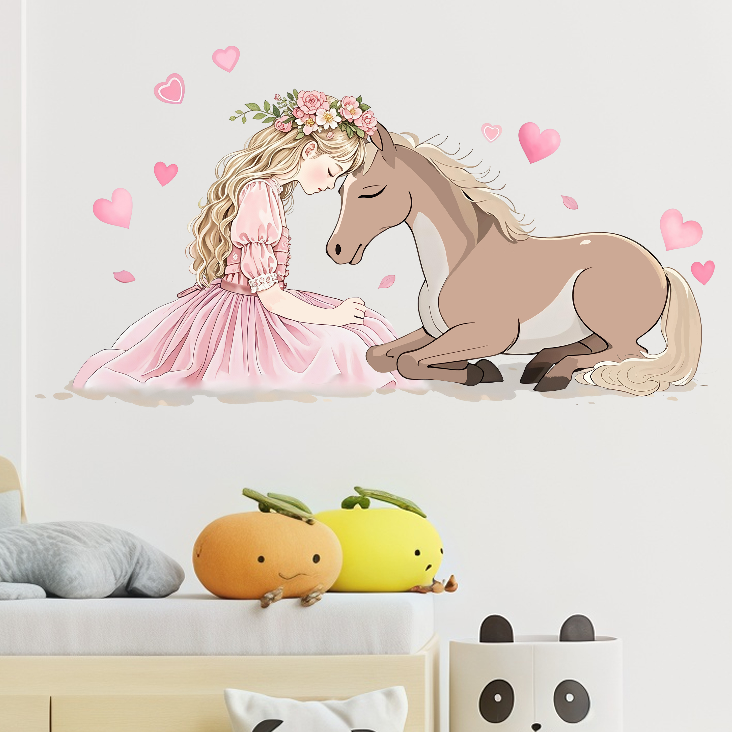 Romantic Horse Wall Stickers S - đánh giá và giá Pvc Panel Background
