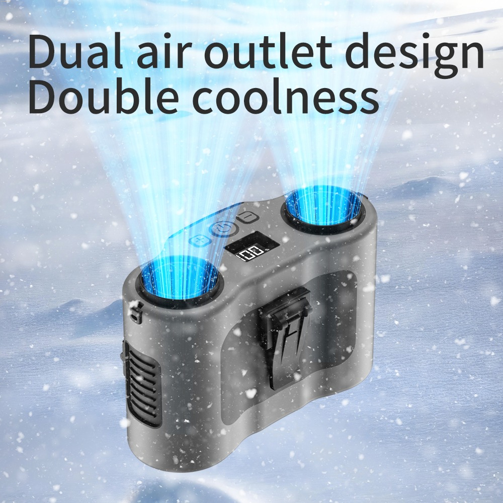 Portable Waist Clip Fan 5-spee - đánh giá và giá Timer Dual Outlet