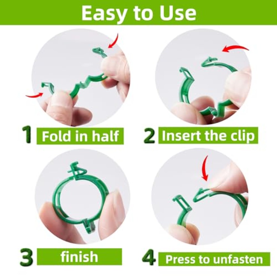 100 Pcs Plant Support Clips Pl - đánh giá và giá Vine Climbing Plastic