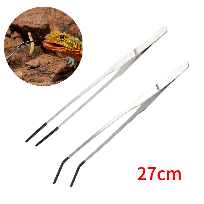2pcs Bent Tip Tweezers For Cra - đánh giá và giá Feeding Tong Stainless