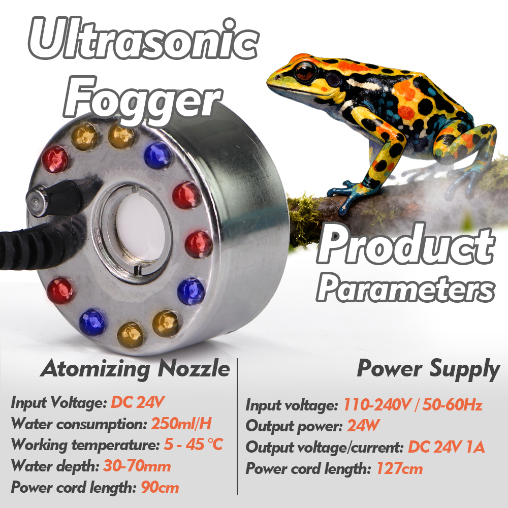 Ultrasonic Mist Maker Fogger w - đánh giá và giá Terrarium Fogger Ultrasonic