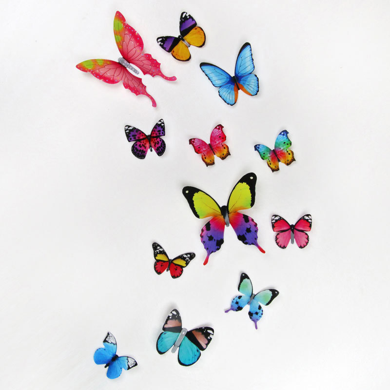 12Pcs 3D Butterfly Wall Sticke - đánh giá và giá Pvc Panel Background