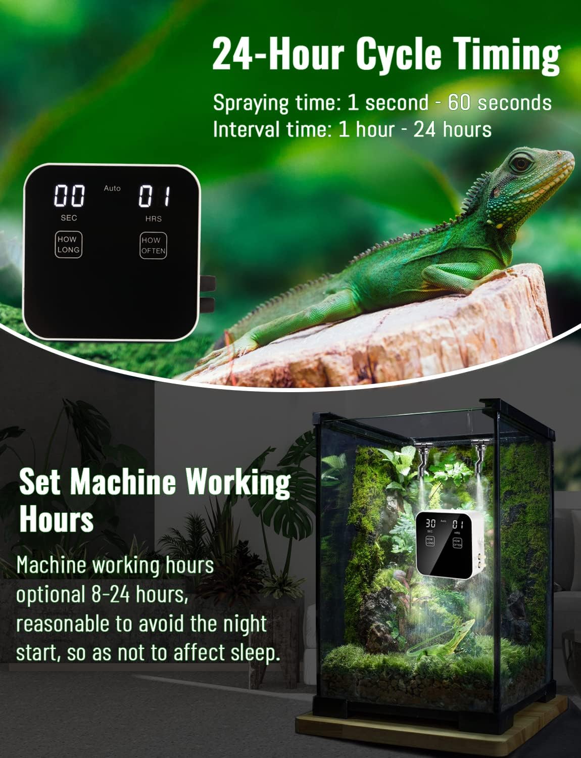 Automatic Rainforest Timing Sp - đánh giá và giá Misting Nozzle Reptile