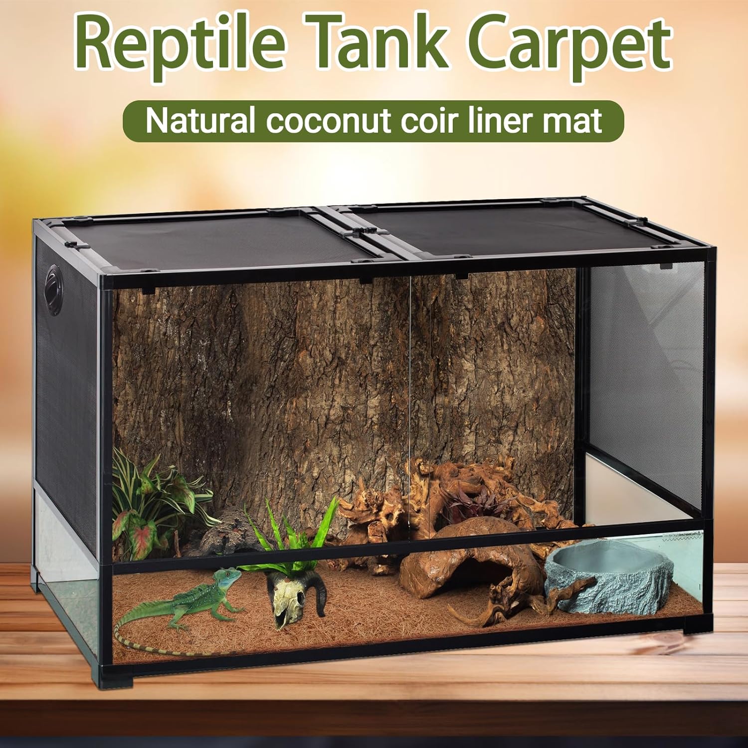 10 Pcs Reptile Carpet, 12x12 i - đánh giá và giá Substrate Coconut Fiber