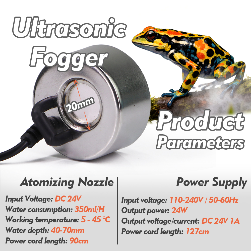 110-240V Ultrasonic Fogger w/  - đánh giá và giá Terrarium Fogger Ultrasonic