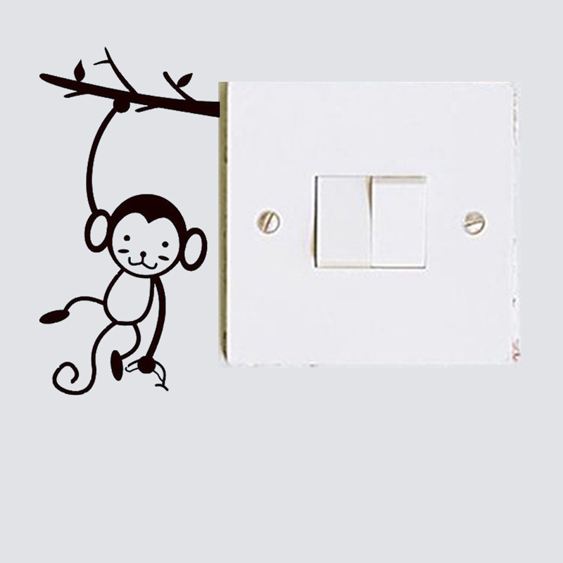Black Cute Monkey Hanging Tree - đánh giá và giá Pvc Panel Background