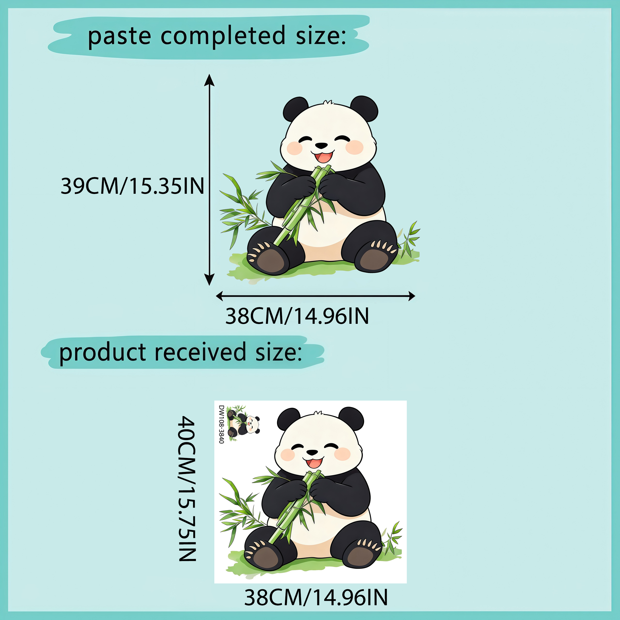 Bamboo And Panda Wall Decals S - đánh giá và giá Pvc Panel Background