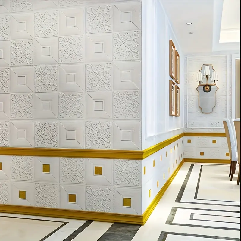 3D wallpaper room decoration w - đánh giá và giá Pvc Panel Background
