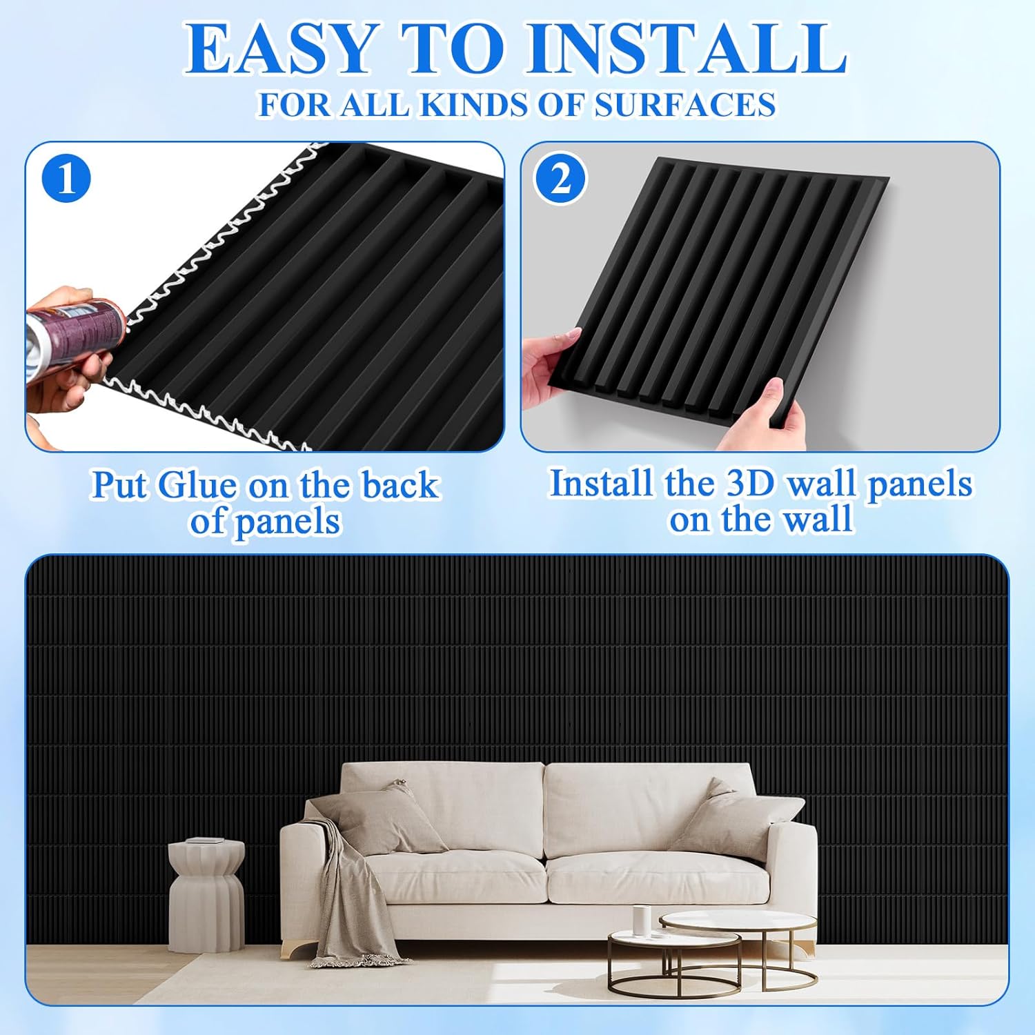 32 Pcs 3D Slat Wall Panels, 12 - đánh giá và giá Pvc Panel Background