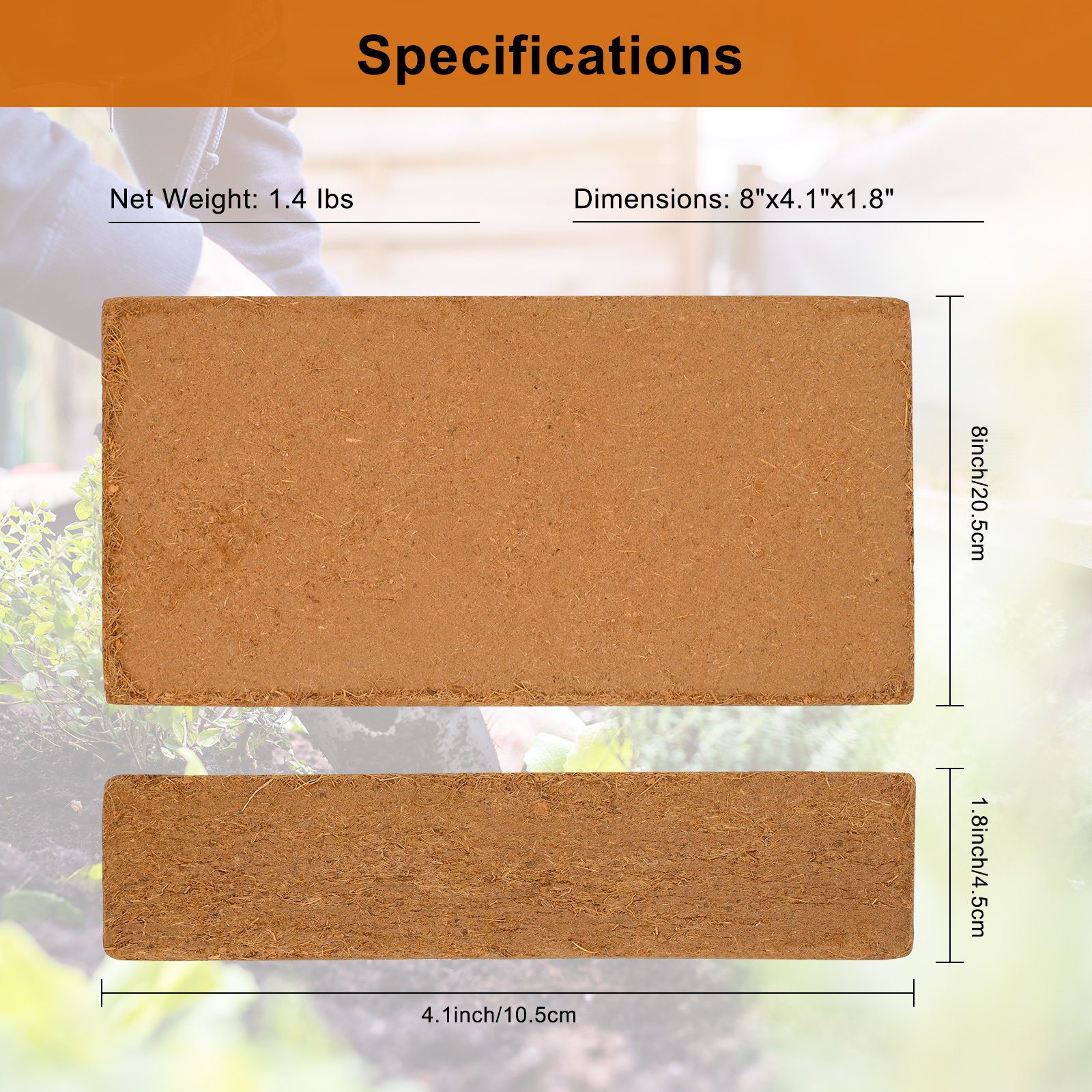 1 Pack Premium Coco Coir Brick - đánh giá và giá Substrate Coconut Fiber