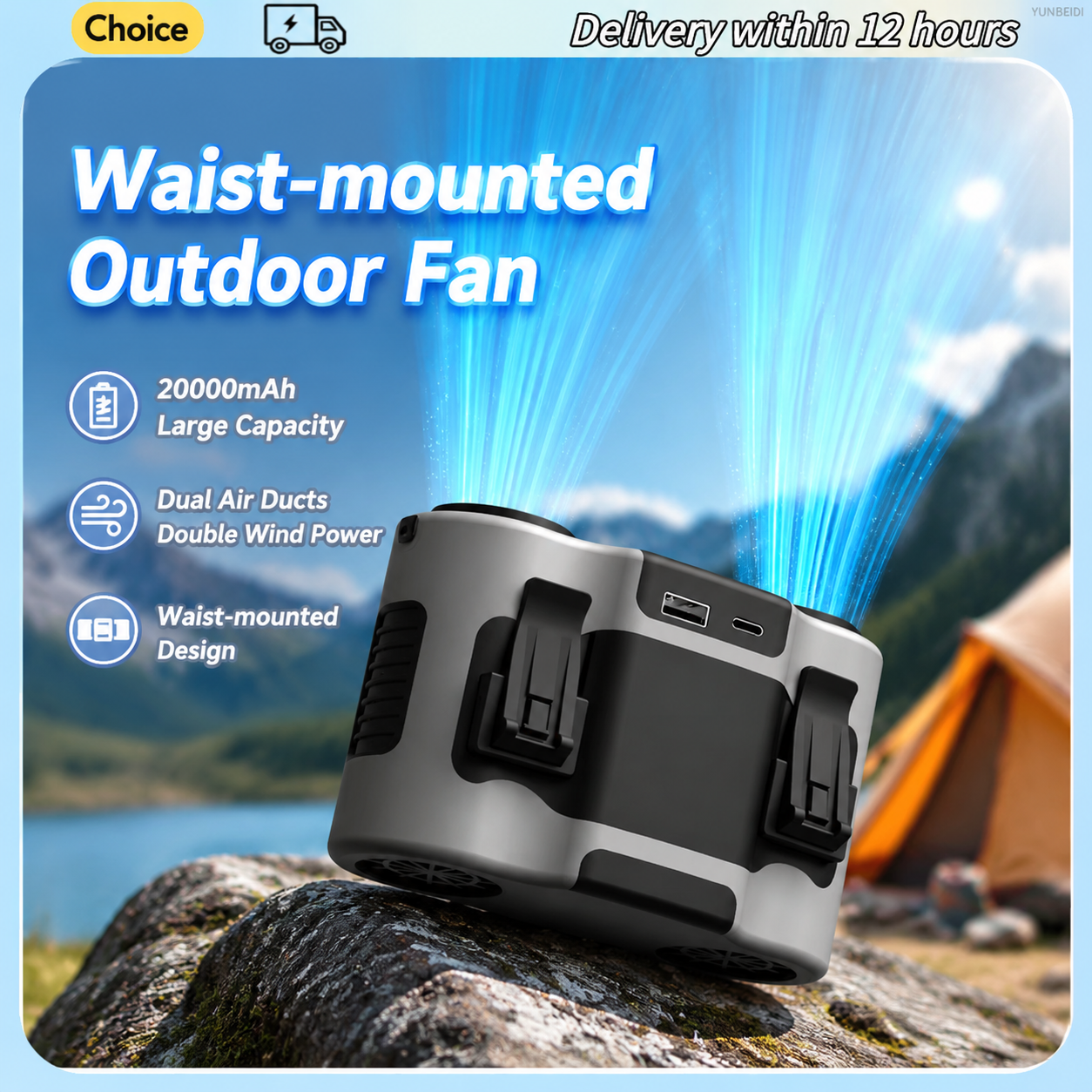 Portable Waist Clip Fan Mini U - đánh giá và giá Timer Dual Outlet
