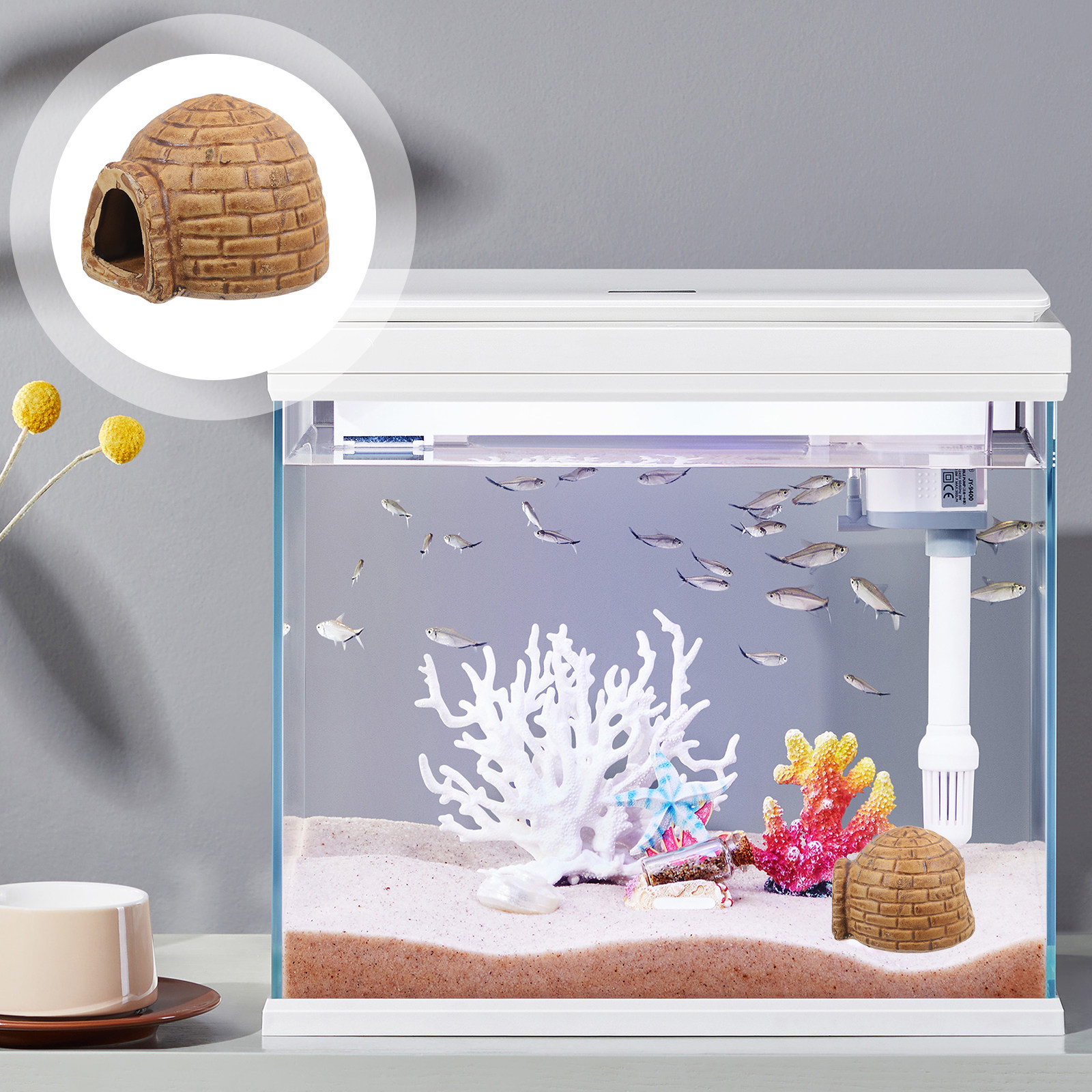 Ceramic Pleco Caves for Aquari - đánh giá và giá Hide Cave Ceramic